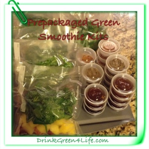 ~Frozen Prepackaged Green Smoothie Kits~